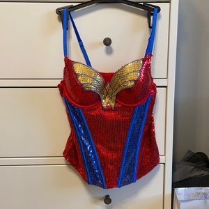 Wonder Woman sequin bodice top